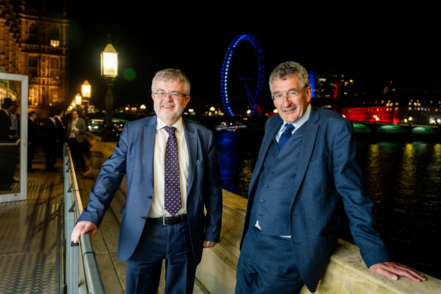 Chris Kenny, chief executive of MDDUS, and Dr Peter Prinsley MP